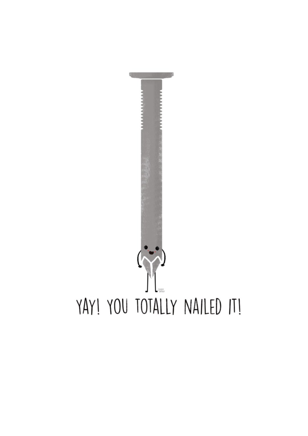 You Totally Nailed It Card Etsy