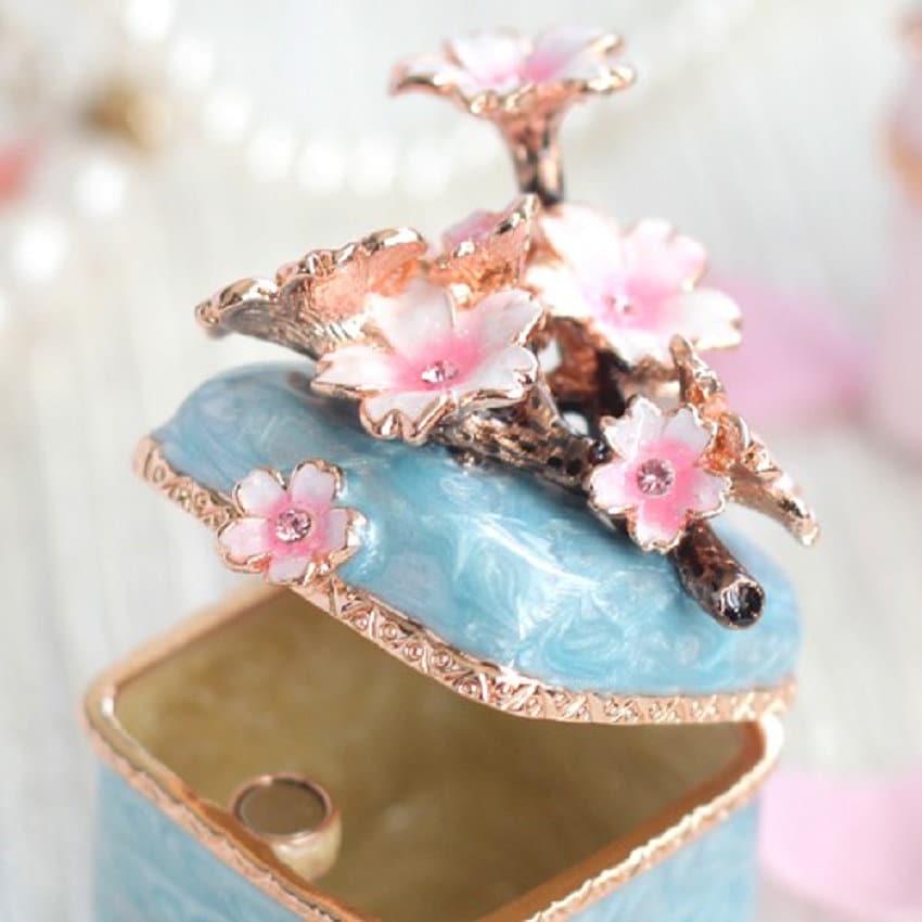 Cherry blossom jewelry box sale