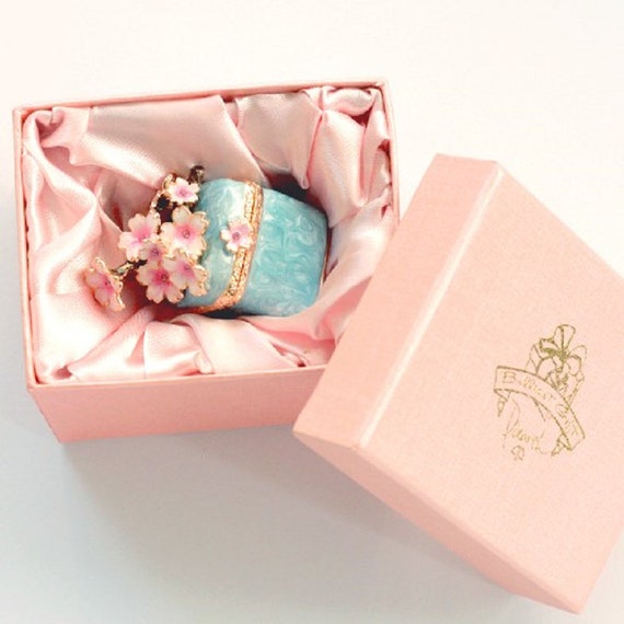 Cherry blossom jewelry box clearance