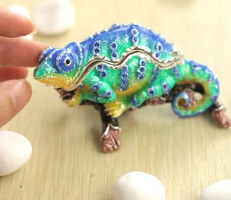 Unique Dream chameleon Jewelry Box,jewelry case,ring case,With a beautiful gift box