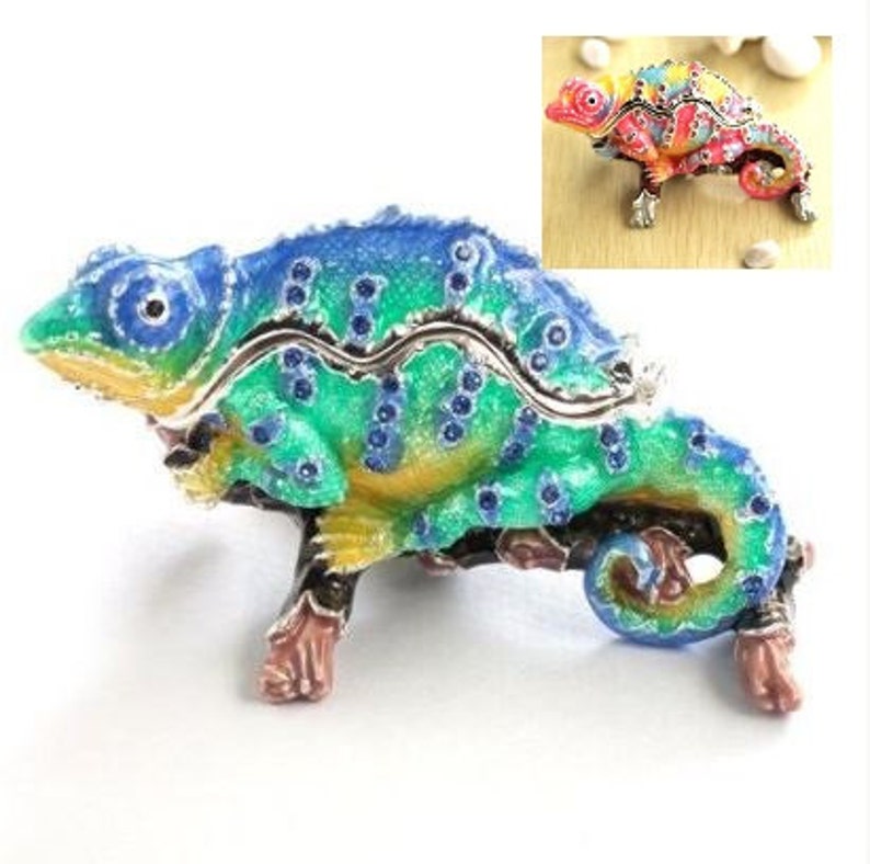 Unique Dream chameleon Jewelry Box,jewelry case,ring case,With a beautiful gift box