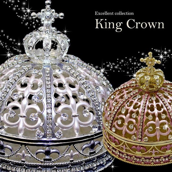 Beautiful King Crown Jewelry Boxjewelry Etsy