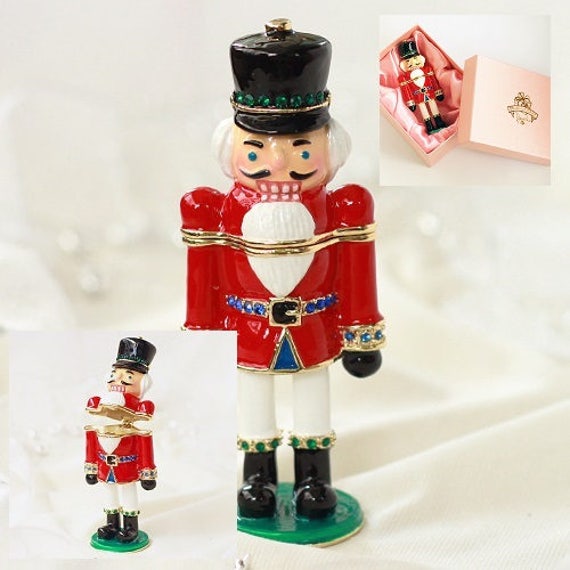 Unique Cute Nutcracker jewelry boxpresentring caseInterior Etsy