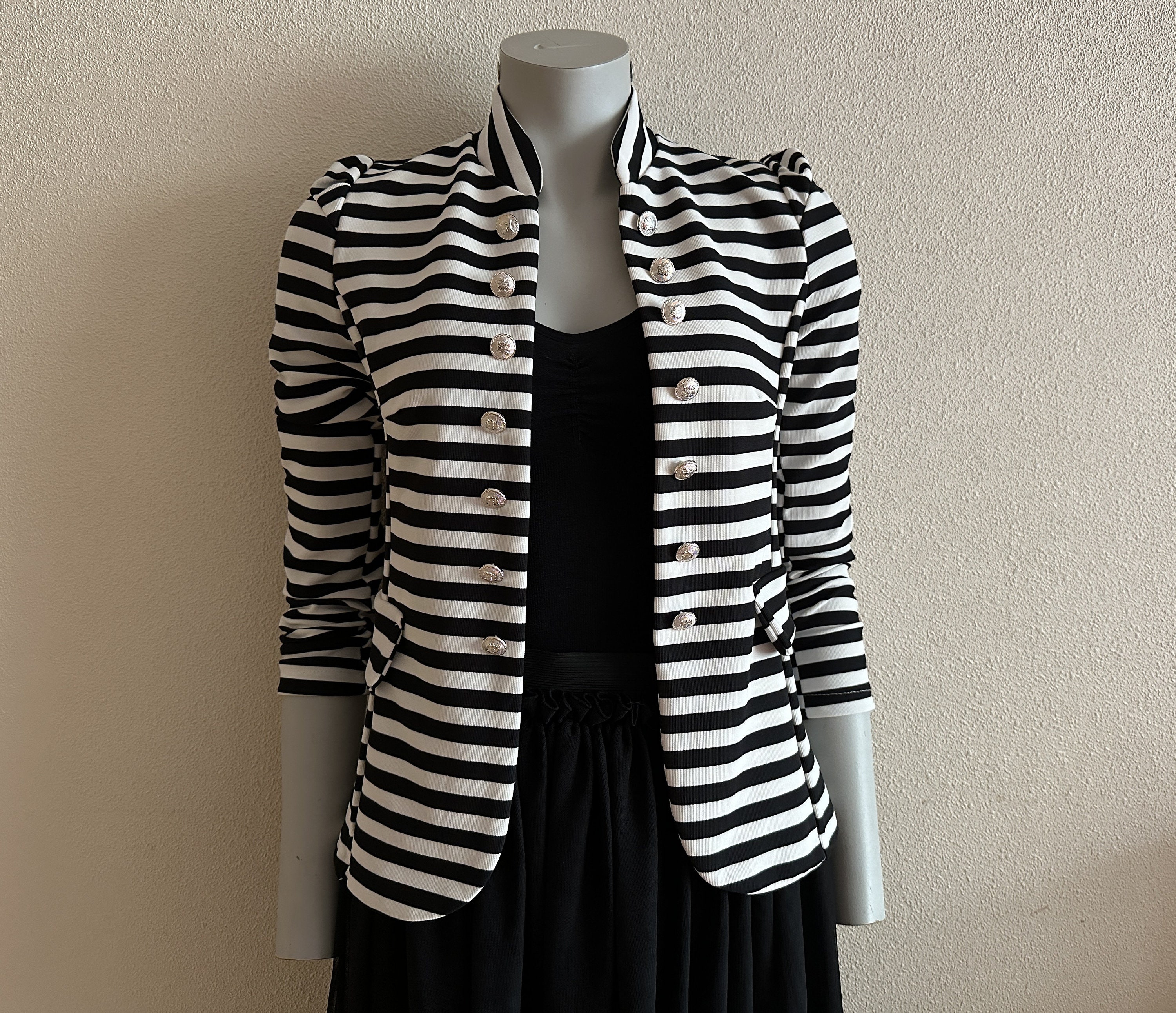 White striped deals jacket
