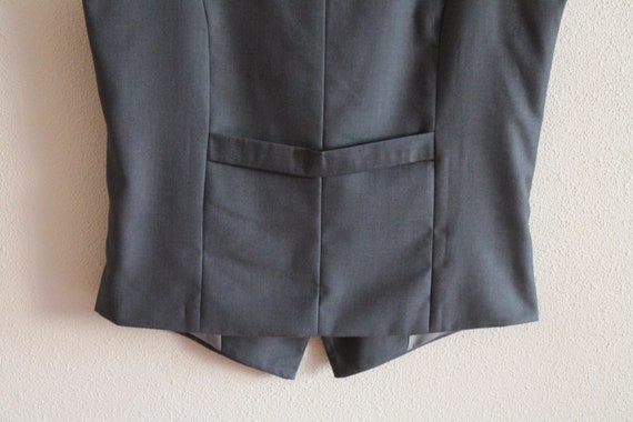 Men's Vest Grey Vest Gray Mens Vest Grey Steampun… - image 7