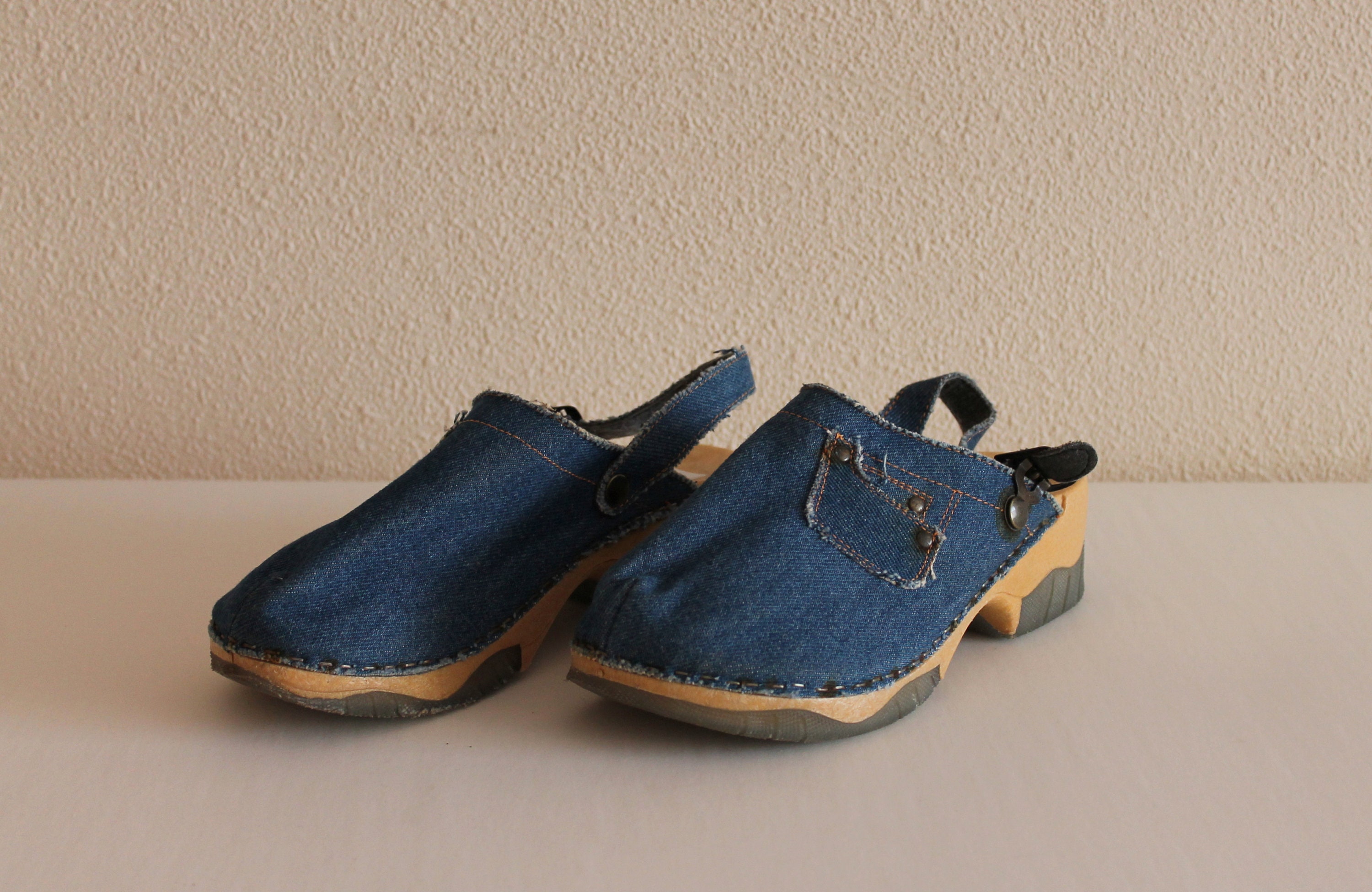 Childrens Shoes Blue Shoes Blue Denim Clogs Girls Shoes 