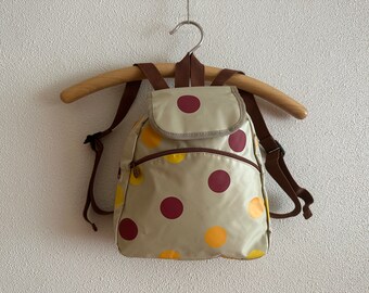 7310 Orange Polka Dots Backpack Purse Travel Casual Daypack College Bookbag Abstract Colorful Polka Dot Pattern Backpack Travel Laptop  main image 4