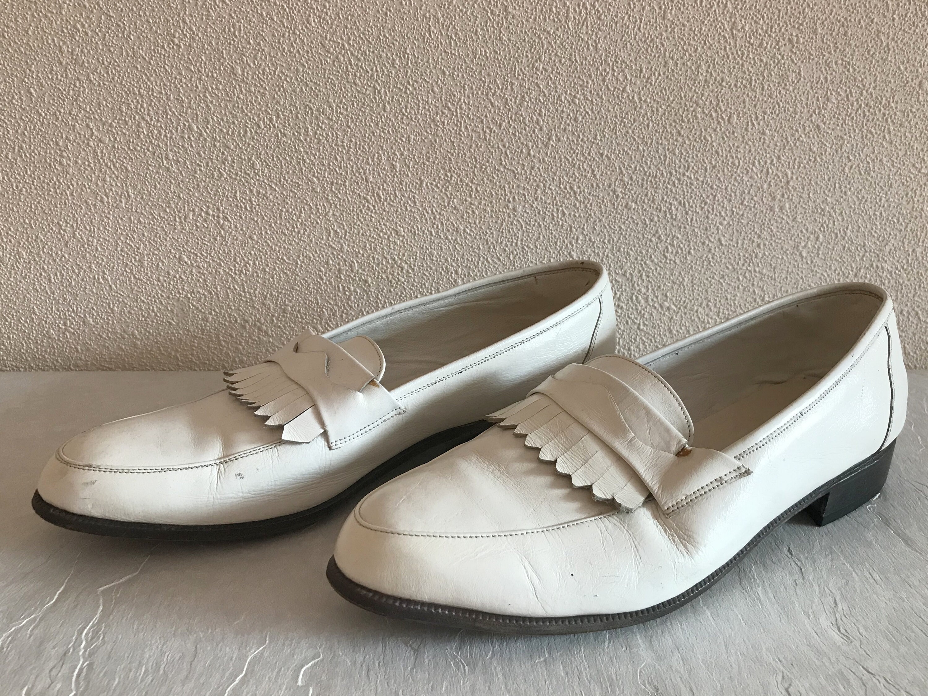 Mens White Loafers - Etsy UK