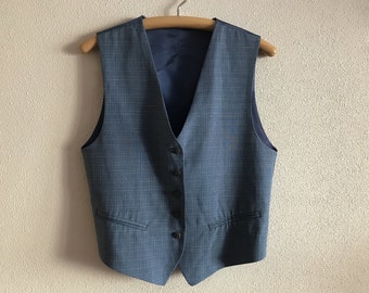 Women's Vest Blue Womens Vest Blue Vest Formal Blue Linen Blend Women Waistcoat Edwardian Victorian Renaissance Steampunk Baroque