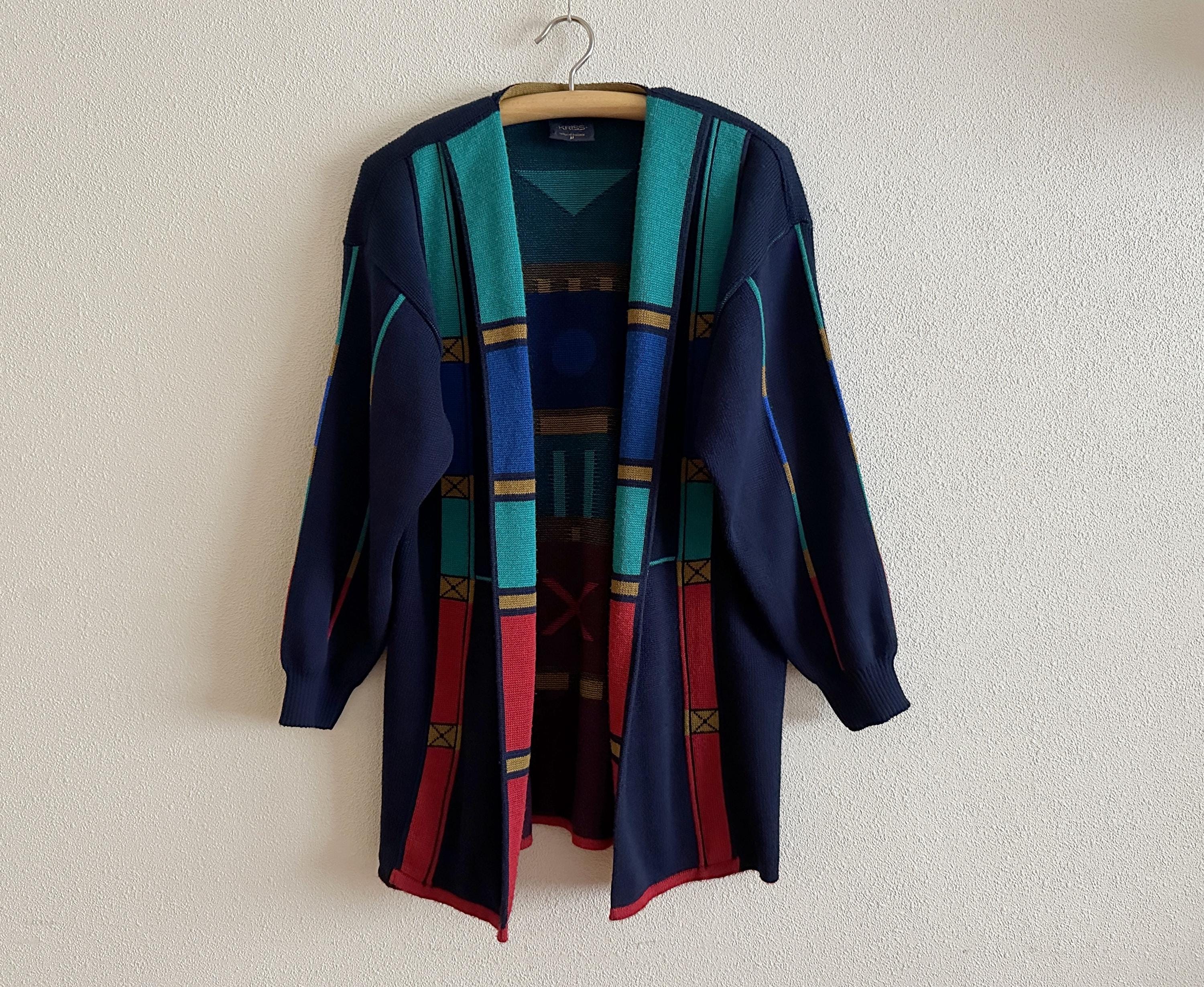 美品 KRISS ニット カーディガン スウェーデン製 マルチカラー XL SHIPS any:〈手洗い可能〉AQUA カシミヤ ミックス スキッパー