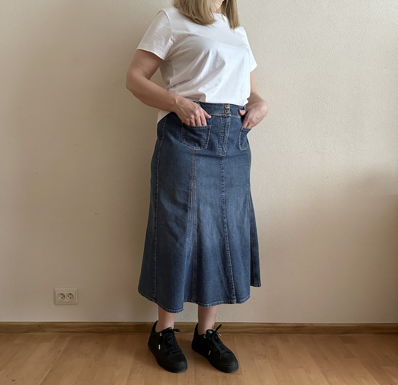 Costamani Bella Skirt, Denim blue main image 1