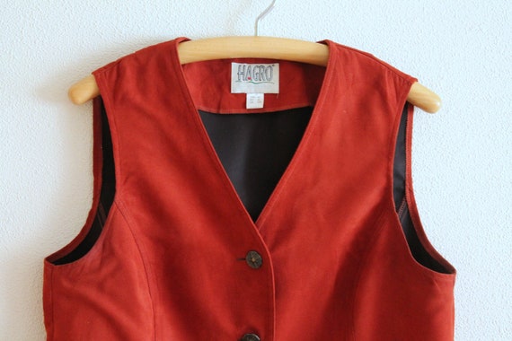 Women's Dirndl Vest Terracotta Dirndl Waistcoat E… - image 2
