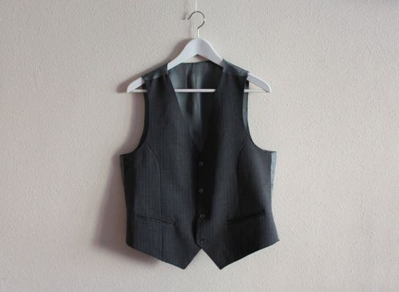 Men's Vest Grey Vest Gray Mens Vest Grey Waistcoat