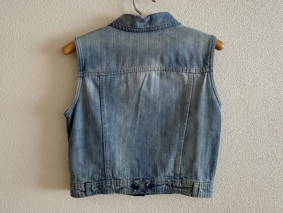 Frauen Jeans Weste Blau Jeans Weste Damen Jeans Weste Metallknöpfe