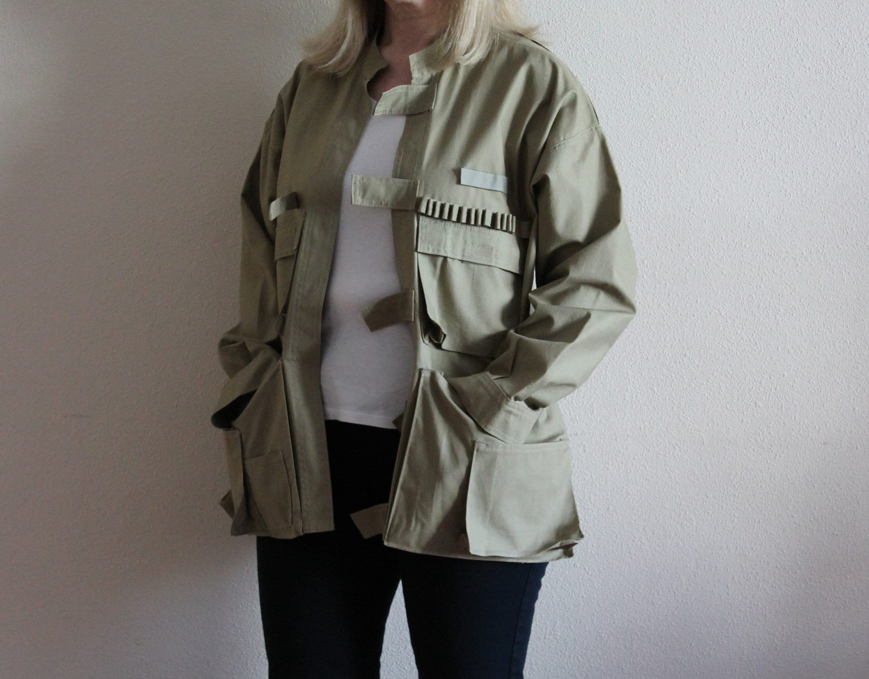 AP studio Oversized military jacket Mens Military Style Zip Up