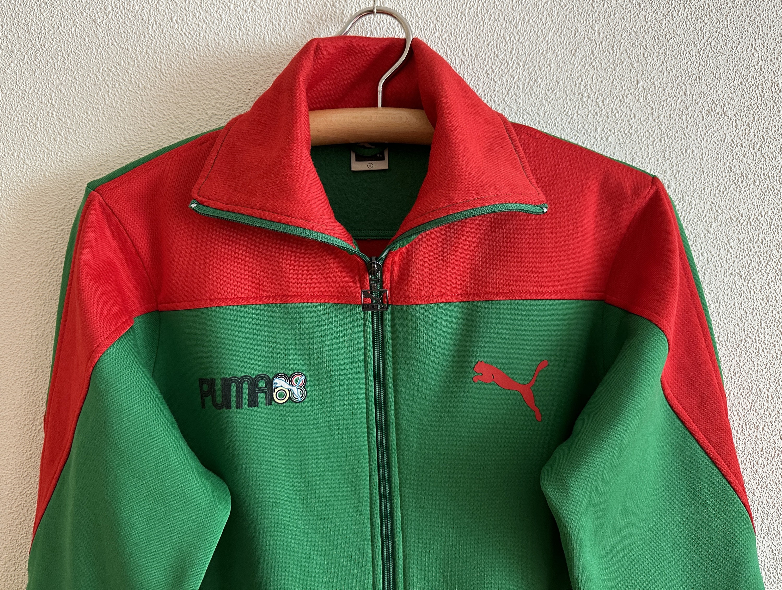80s Vintage Puma Jacket Retro Puma Track Jacket Green Red Athletic Zipper Pockets Hipster Jacket Small Size - Etsy 80s Vintage Puma Jacket Retro Puma Track Jacket Green Red Athletic Zipper Pockets Hipster Jacket Small Size - Etsy