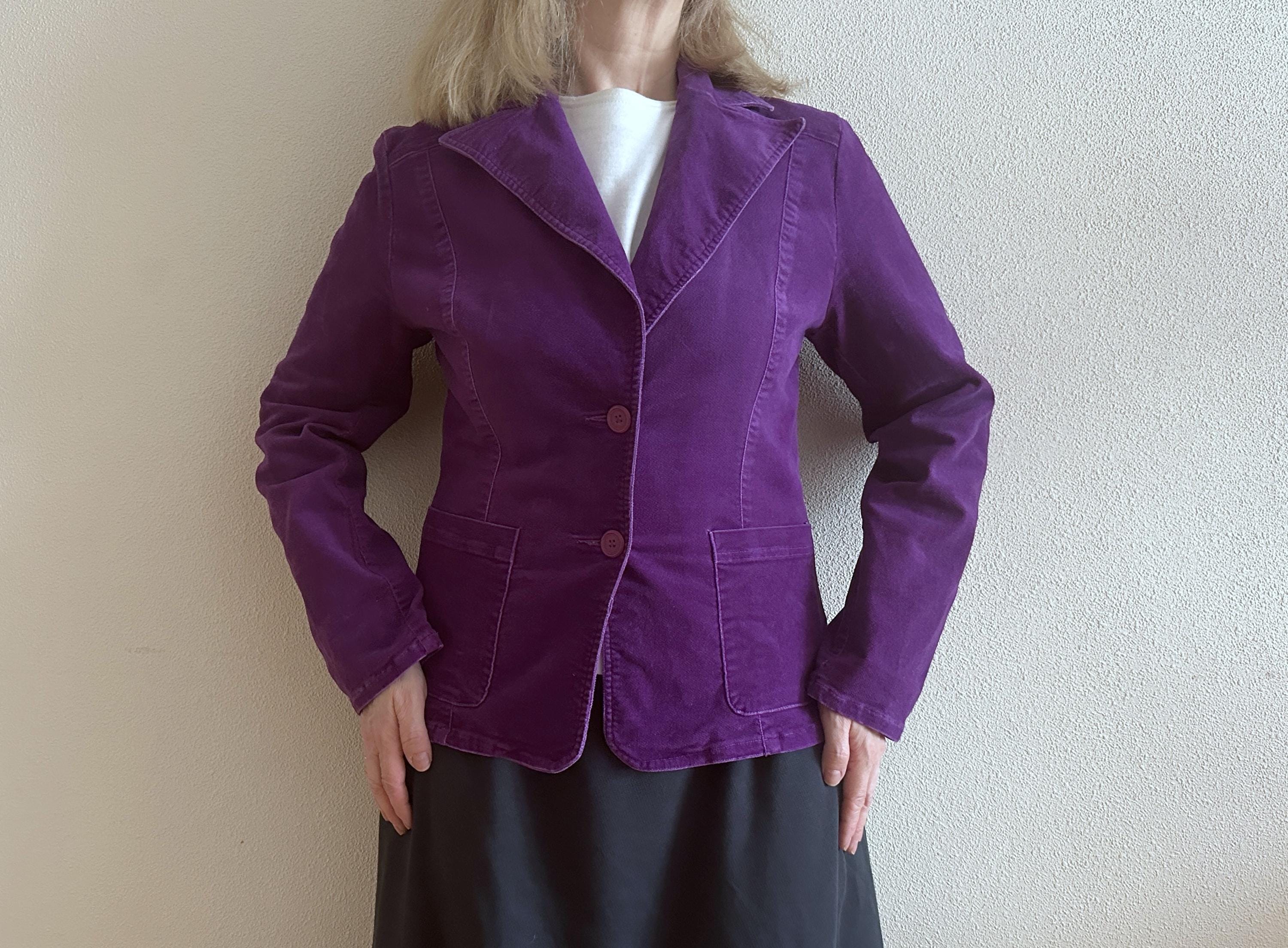 Purple Velvet Blazer Australia