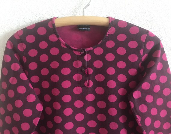 MARIMEKKO Top Polka Dot Marimekko Shirt Long Slee… - image 8