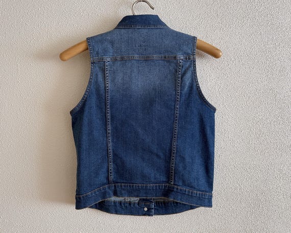 Damen Weste Jeansweste Damen Jeans Weste Blau Jeans Weste