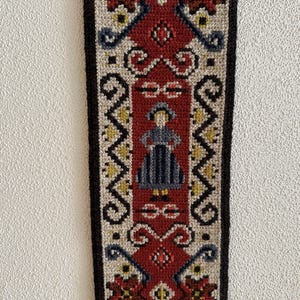 Skandinavische Wanddekoration Vintage Gestickte Wand-Dekor-Wandbehang Tapisserie Norwegisch Dänische Volkskunst Wohnkultur Handarbeit