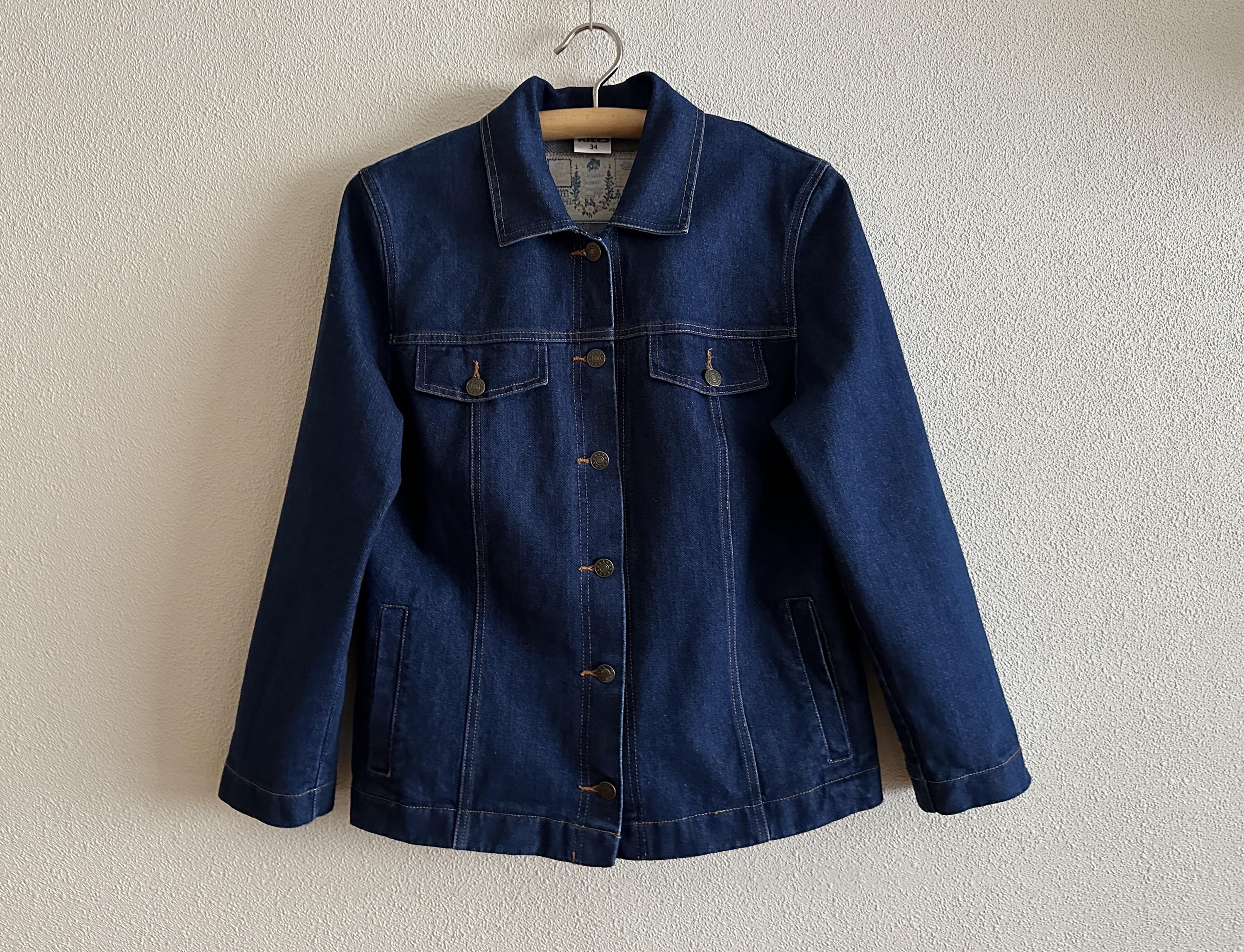 Long vintage denim shirt jacket