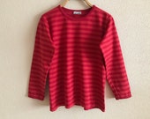 Kids MARIMEKKO Top Children 39 s Marimekko Nautical Shirt Long Sleeves Top Red Striped Sailor Blouse Marine Cotton Jersey T-Shirt
