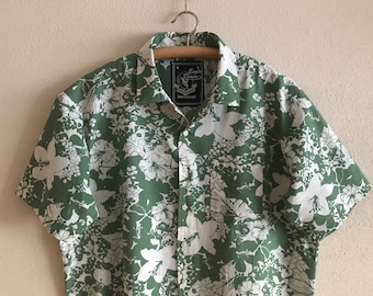 Men's Shirt Vintage Shirt Hawaiian Shirt Men Shirt Flower Print  Surf Shirt   Short Sleeves Button Up Bohemian Hippie Boho 3XL Size Men's