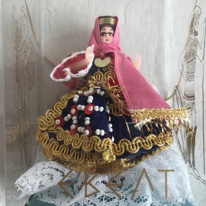 Vintage Folk Dolls Griekse Pop Souvenir Poppen Collectible Doll Folk Beeldje Griekse Danser Figuur Traditionele Collectible Souvenir Griekenland
