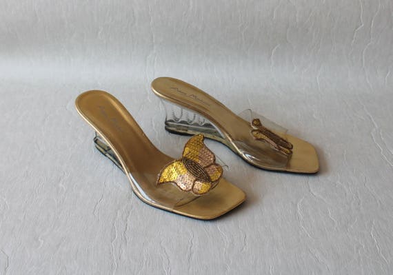 clear plastic shoes for women