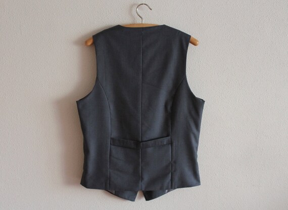 Men's Vest Grey Vest Gray Mens Vest Grey Steampun… - image 6