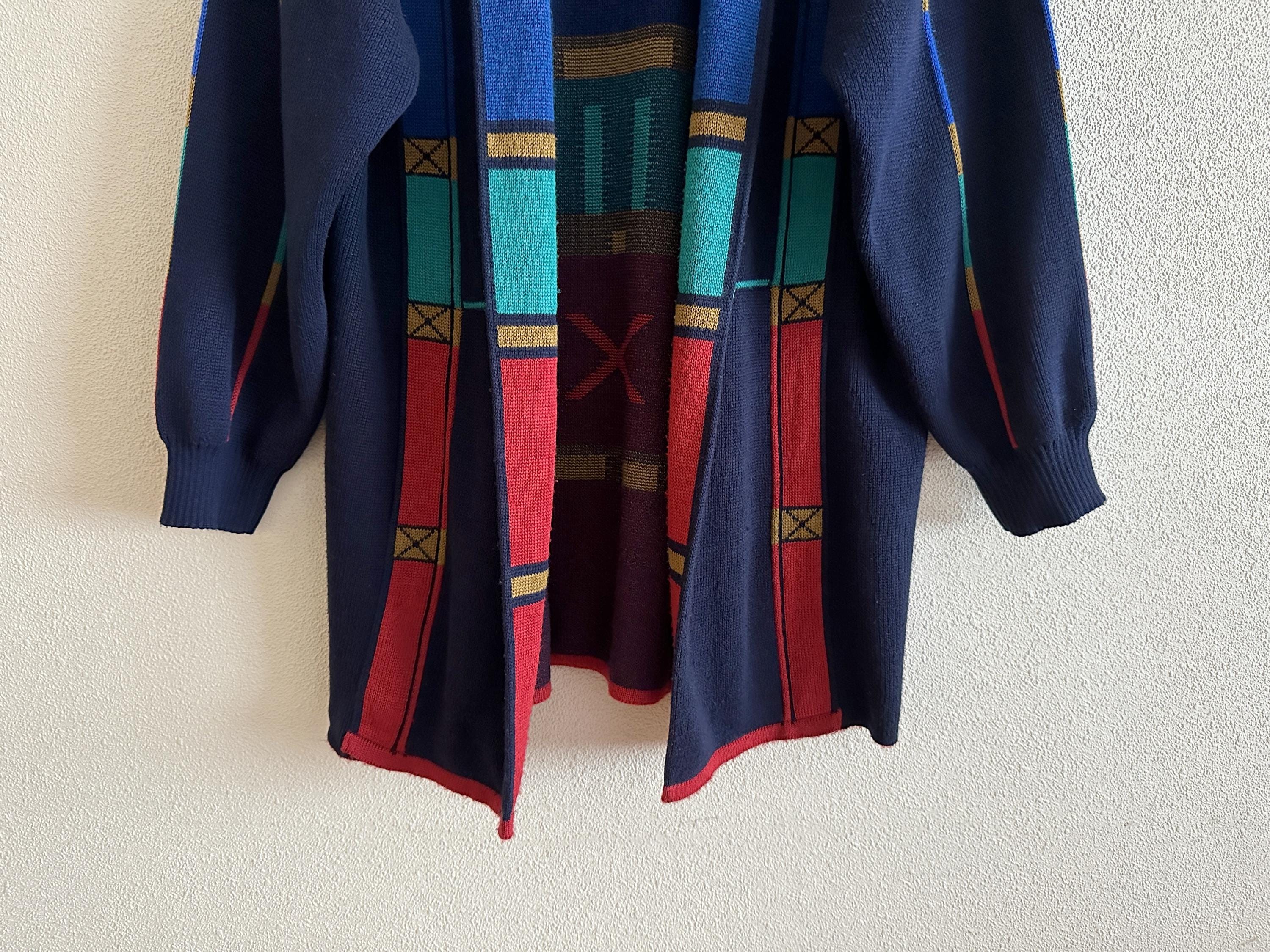 美品 KRISS ニット カーディガン スウェーデン製 マルチカラー XL SHIPS any:〈手洗い可能〉AQUA カシミヤ ミックス スキッパー