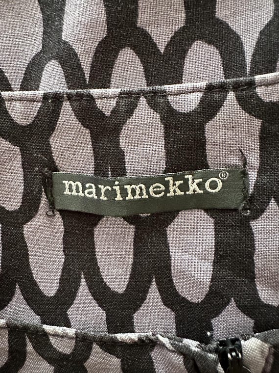 MARIMEKKO マリメッコ ワンピース グレー ブラック ピック スオム柄 