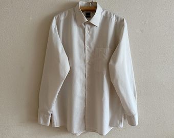 ETON Mens Shirt White Ivory Men's Shirt Button up Long Sleeve Gentlemen's Dress Shirt