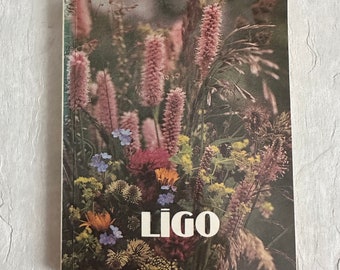 Libro vintage único Canciones populares letonas "Midsummer" Libro letón 1988 Līgo