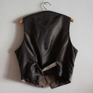 Mens Vest Suede Vest Mens Suede Vest Mens Leather Vests Brown Genuine Leather Vest Gentlemen's Vest Formal Waistcoat Country image 6