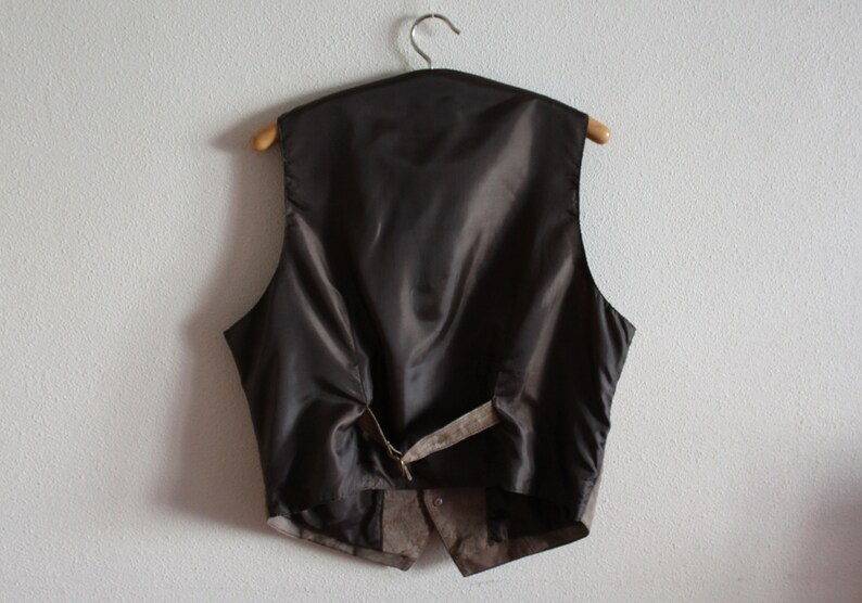 Mens Vest Suede Vest Mens Suede Vest Mens Leather Vests Brown Genuine Leather Vest Gentlemen's Vest Formal Waistcoat Country image 6