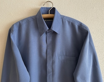 Aqua Blue Long Sleeve Men Button up Shirt, Solid Print Dress Buttoned Collar Dress Shirt With Chest Pocket - Etsy Aqua Blue Long Sleeve Men Button up Shirt, Solid Print Dress Buttoned Collar Dress Shirt With Chest Pocket - Etsy