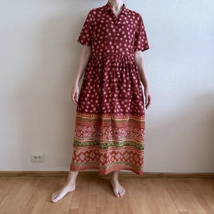 marks and spencer maxi dresses Animal Print Midi Waisted Tiered Dress | BROWN MIX | Dresses