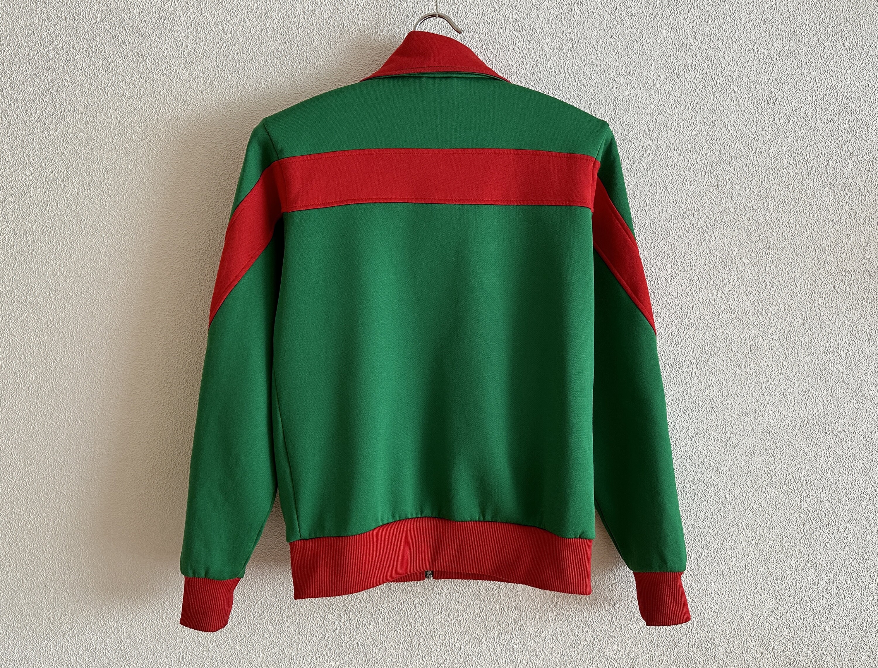 80s Vintage Puma Jacket Retro Puma Track Jacket Green Red 80s Vintage Puma Jacket Retro Puma Track Jacket Green Red