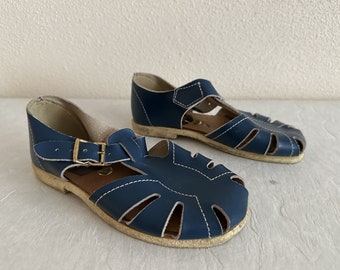 Vintage DAGIS Shoes Kids Shoes Blue Children's Retro Sandals