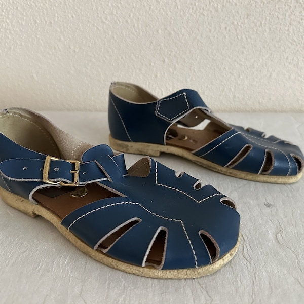 Vintage DAGIS Shoes Kids Shoes Blue Children's Retro Sandals