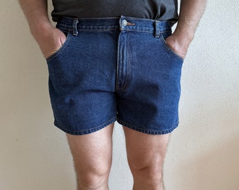 Vintage Denim Shorts Blue Jean Shorts High Waisted Shorts Unisex