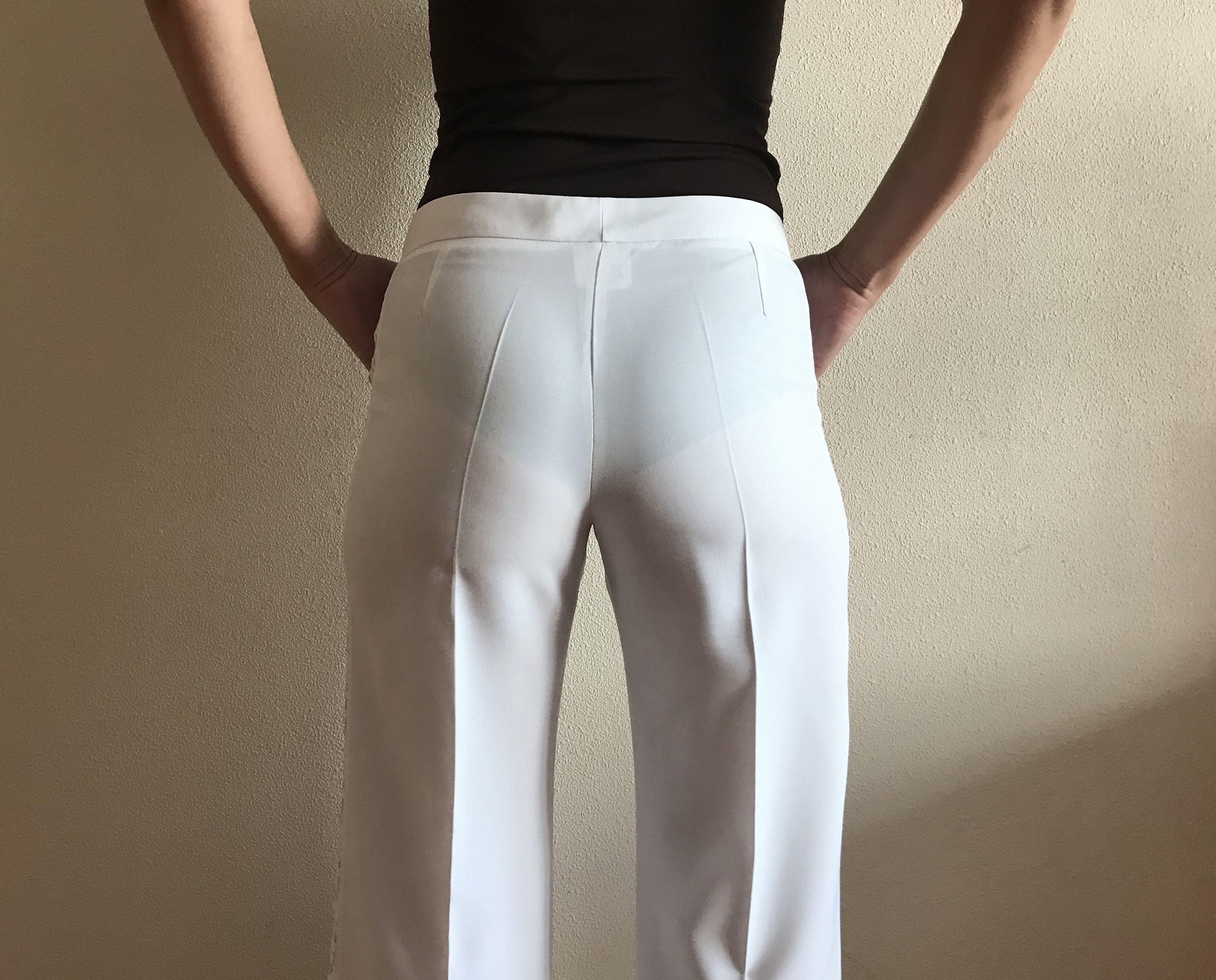 パンツ SEMI COUTURE Women Straight Pants Y5SM19A230 White Amazon.com: YOLAI Women's Wide Leg Pants High Elastic