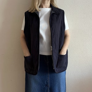 Colete feminino acolchoado colete acolchoado com zíper confortável país tradicional colete extra grande tamanho