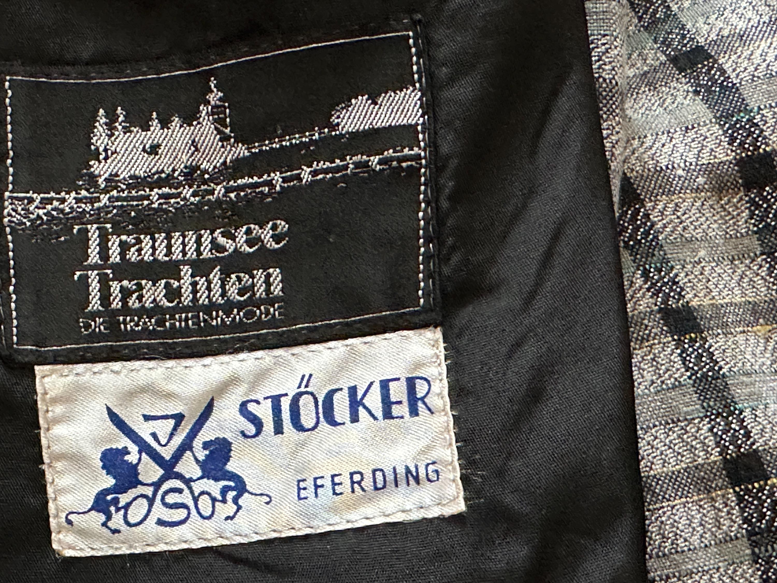 ヴィンテージ Traunsee Trachten ジャケット チェック柄ディアンドル 