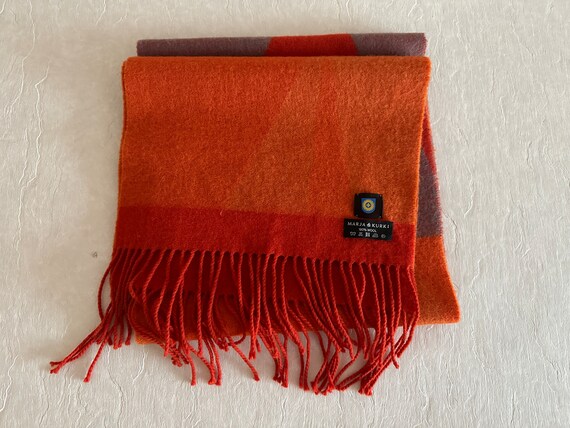 Marja Kurki Shawl Colorful Wool Scarf Warm Vintag… - image 6