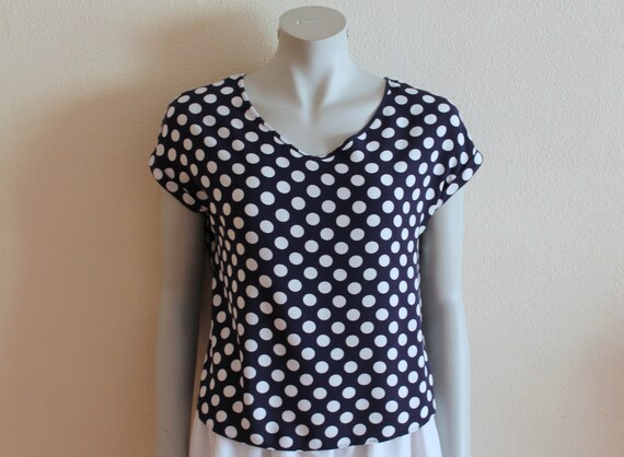 polka dot summer blouse
