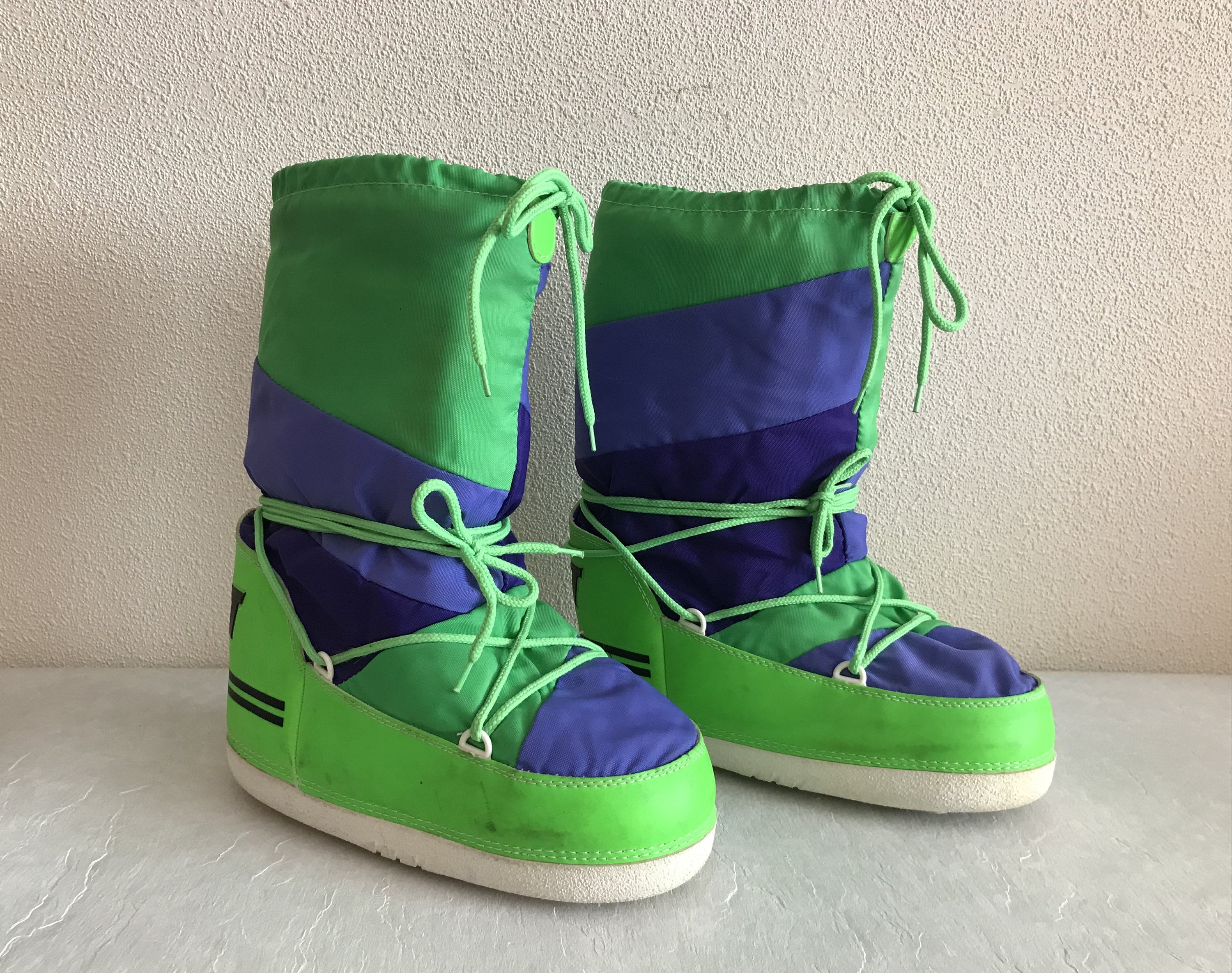 wenkbrauw Schijn Verslaggever Vintage Moon Boots Winter Boots Retro Snow Boots Colorblock - Etsy Norway