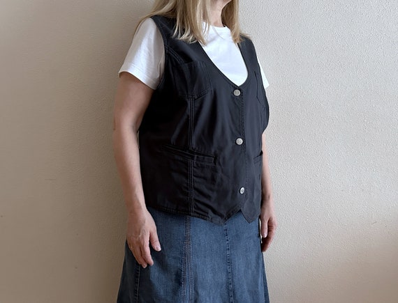 Women's Vest Grey Vest Gray Womens Vest Steampunk… - image 5