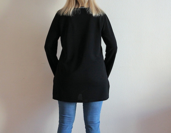 MARIMEKKO Top Black Tunic Jukka Rintala Long Slee… - image 5